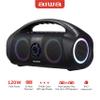 AIWA Portable Boombox - Waterproof Bluetooth Speaker, Rechargeable Wireless Boombox with Multi Color LED Lighting and Digital Display, AUX Input and Carry Handle, 15 Hour Playtime view 3