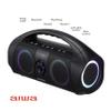 AIWA Portable Boombox - Waterproof Bluetooth Speaker, Rechargeable Wireless Boombox with Multi Color LED Lighting and Digital Display, AUX Input and Carry Handle, 15 Hour Playtime view 4