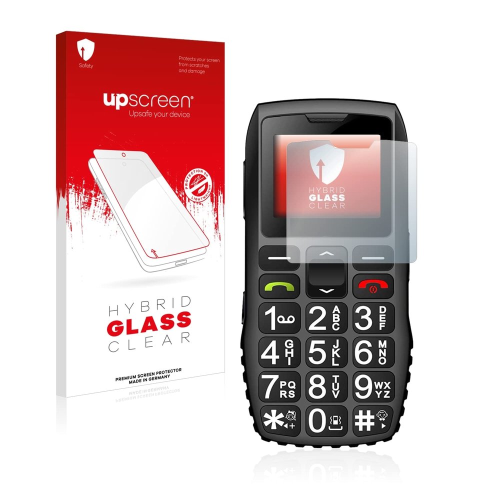 upscreen Screen Protector Film compatible with artfone C1 + - 9H Glass Protection, Extreme Scratch Resistant