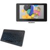 BoxWave Keyboard Compatible with Wacom Cintiq Pro 24 Touch (DTH-2420) - SlimKeys Bluetooth Keyboard - with Backlight, Portable Slim LED 7 Colors - Jet Black view 1