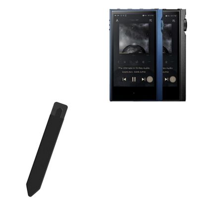 BoxWave Stylus Pouch Compatible with Astell & Kern Kann Alpha - Stylus PortaPouch, Pen Stylii Holder Carrier Portable Self-Adhesive - Jet Black