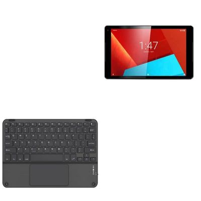 BoxWave Keyboard Compatible with Vodafone Tab Prime 7 - SlimKeys Bluetooth Keyboard with Trackpad, Portable Slim TouchPad - Jet Black