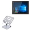 BoxWave Stand and Mount Compatible with Emdoor EM-HPC15J - Executive VersaView Laptop Stand, Ergonomic Adjustable Viewing Angle Metallic Riser - Metallic Silver view 1