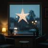 Artschatz Cathedral Paper Lantern Star Light - 5 Point  24 inch - White/Yellow with White Tissue Inlay view 2