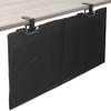 VIVO 30 Inch Clamp-on Privacy and Cable Management Organizer Sleeve, Wire Hider Kit Panel System, Desk Skirt, Black, DESK-SKIRT-30P view 1