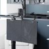 VIVO 30 Inch Clamp-on Privacy and Cable Management Organizer Sleeve, Wire Hider Kit Panel System, Desk Skirt, Black, DESK-SKIRT-30P view 2