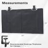 VIVO 30 Inch Clamp-on Privacy and Cable Management Organizer Sleeve, Wire Hider Kit Panel System, Desk Skirt, Black, DESK-SKIRT-30P view 3