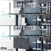 VIVO 30 Inch Clamp-on Privacy and Cable Management Organizer Sleeve, Wire Hider Kit Panel System, Desk Skirt, Black, DESK-SKIRT-30P view 4