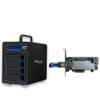 Highpoint RocketStor 6434TS 4-Bay 12Gb/s SAS & 6Gb/s SAS/SATA Hot-Swappable RAID Tower Enclosure view 1