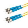 SpeedyFiberTX 1-Pack 200 Feet Duplex Singlemode ST/U to ST/U Fiber Patch Cable, Corning SMF-28 9/125um Ultra Optical Fiber, OS1/OS2 Compatible, Yellow LSZH Cable Jacket view 1