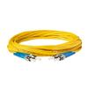 SpeedyFiberTX 1-Pack 200 Feet Duplex Singlemode ST/U to ST/U Fiber Patch Cable, Corning SMF-28 9/125um Ultra Optical Fiber, OS1/OS2 Compatible, Yellow LSZH Cable Jacket view 3