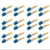 SpeedyFiberTX 12-Pack 65 Meter LC to LC Fiber Patch Cable, Corning SMF-28 Singlemode 9/125um Ultra Optical Fiber, OS1/OS2 Compatible, Duplex, Yellow LSZH Cable Jacket view 1
