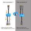 1.5ft Sound Channel swicher 2 female to 4 male RCA Switch Selector 2 in 1 Out R/L Stereo Audio 1 in 2 Out Stereo Audio Splitter with Mute Button No External Power Required CD Speaker dvd Player view 3