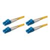 SpeedyFiberTX 2-Pack 15 Meter LC to LC Fiber Patch Cable, Corning SMF-28 Singlemode 9/125um Ultra Optical Fiber, OS1/OS2 Compatible, Duplex, Yellow LSZH Cable Jacket view 1