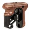 Tilta Left Side Wooden Handle 1/4"-20 with Locating Pins (Type II), Black view 1