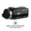 Vivitar 4K Video Camera, Wi-Fi Ultra HD Camcorder with 18x Digital Zoom, 3 IPS Touchscreen Video Recorder with Night Vision, Vlogging Camera with 3.5mm Microphone Jack, Rechargeable, SD Card Slot view 4
