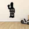 Between Your Genius and My Nothing We Make A Great Team Come On Give Me A Hug - Quote Bart Simpson Silhouette Vinyl Wall Sticker Decal Art Living Room Home Room Nursery Kinder Dcor Size (10x9 inch) view 2