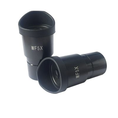 Microscope Accessories Kit Pair Wide Field Eyepiece Optical Lens for Stereo Microscope with Mounting Diameter 30mm or 30.5mm Rubber Eye Cups WF5X WF10X Microscope Slides (Color : WF5X-20-30.5mm)