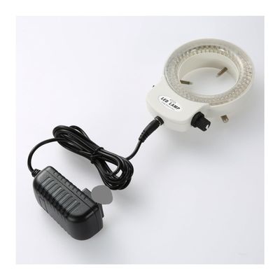 JUIYU Microscope Accessories Kit Adjustable 144 LED Ring Light Illuminator Lamp for Industry Stereo Trinocular Microscope Video Camera Lens Microscope Slides (Color : White)