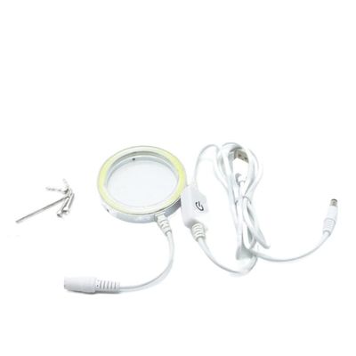 JUIYU Microscope Accessories Kit Ultrathin 60 LED Adjustable Ring Light Illuminator Lamp for Microscope Microscope Slides