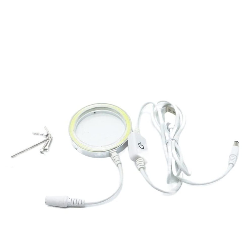JUIYU Microscope Accessories Kit Ultrathin 60 LED Adjustable Ring Light Illuminator Lamp for Microscope Microscope Slides