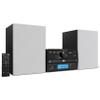Philco Stereo Shelf Systems Tray Loading CD Player with Digital FM Radio, Bluetooth Streaming, Remote Control in Silver | LCD Display | 3.5mm Headphone Jack | MP3 & AUX Port Compatible | USB Input view 1