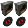 Gravity WZP69 Car Audio 6x9 4-Ohm 800W Speaker w/Audiotek 6x9 Car Truck Speaker Box Pair view 1