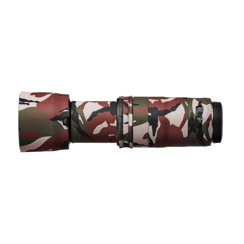 easyCover Lens Protection Camouflage Cover GREEN CAMOUFLAGE Neoprene Lens Protector Cover compatible for Canon RF 100-400mm F5.6-8 IS USM