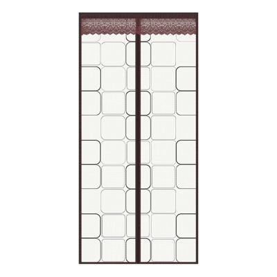 YBLANDRV Insulated Door Curtain Magnetic, Heavy Duty Winter Door Cover Screen Door Self-Closing Privacy, for Air Conditioner Room, Kitchen, Bedroom, Back Door (C 85cmx205cm)
