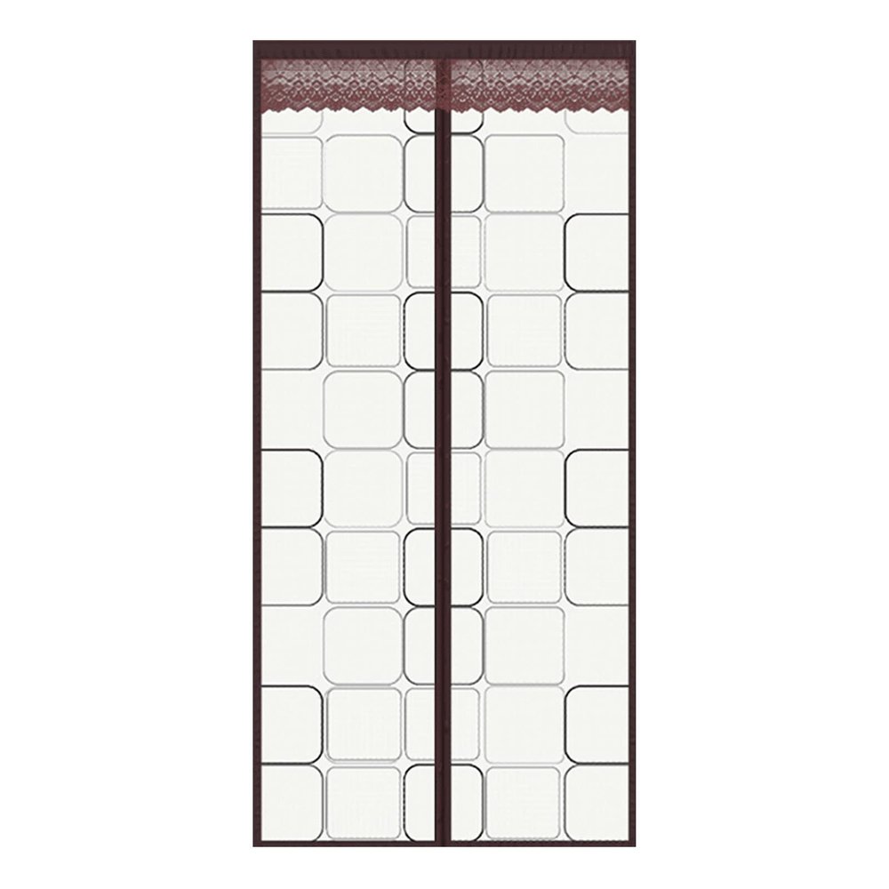 YBLANDRV Insulated Door Curtain Magnetic, Heavy Duty Winter Door Cover Screen Door Self-Closing Privacy, for Air Conditioner Room, Kitchen, Bedroom, Back Door (C 85cmx205cm)