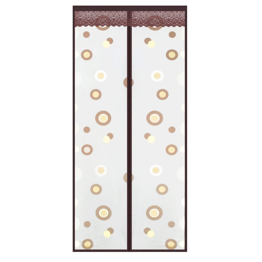 YBLANDRV Insulated Door Curtain Magnetic, Heavy Duty Winter Door Cover Screen Door Self-Closing Privacy, for Air Conditioner Room, Kitchen, Bedroom, Back Door (A 95cmx195cm)