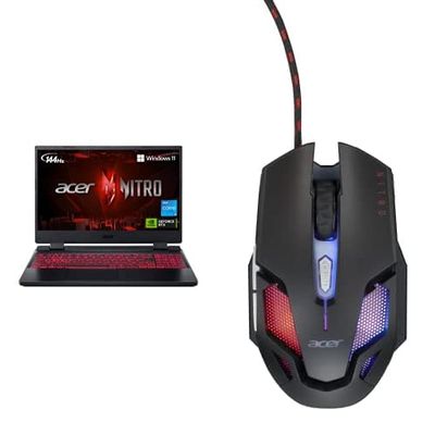 Acer Nitro 5 AN515-58-57Y8 Gaming Laptop | Intel i5-12500H | GeForce RTX 3050 Ti | 15.6" FHD 144Hz IPS | 16GB DDR4 | 512GB SSD | Killer Wi-Fi 6 Nitro Gaming Mouse III