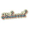 Squiddy Kirkwood Retro Ski Style - Vinyl Sticker Decal for Phone, Laptop, Water Bottle (3" Wide) view 1