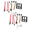 Nicfaky 2 Set 2.5 inch SSD to 3.5 inch Internal Drive Bracket ( Data Cables and Power Cables Included) view 1