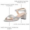 Touch Ups Women's Cam Platform, Silver, 12 Wide view 2