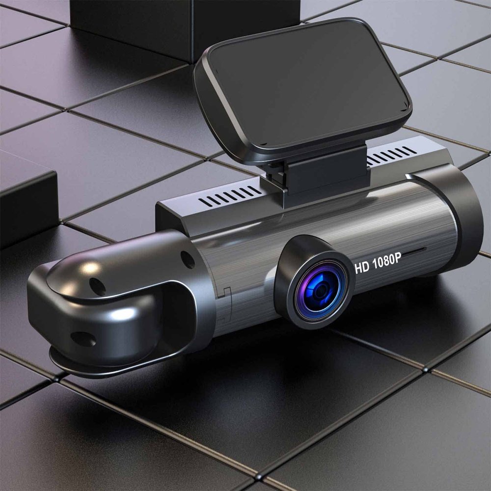 Dual Dash Cam Front and Inside, 1080P Dash Camera for Cars IR Night Vision Car Camera, Loop Recording, HDR, Accident Lock, 310 Wide-Angle, Parking Monitor, Motion Detection