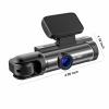 Dual Dash Cam Front and Inside, 1080P Dash Camera for Cars IR Night Vision Car Camera, Loop Recording, HDR, Accident Lock, 310  Wide-Angle, Parking Monitor, Motion Detection view 3