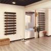 Yoga Mat Holder 9 Layer Wood Yoga Mat Holder for Commercial Gym, Wall Mount Home Yoga Mat Storage Racks for Hanging Exercise Mats, Freestanding Display Shelf view 1