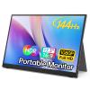 MNN 17.3" Portable Monitor 1080P FHD 144Hz Narrow Edge Laptop Monitor USB C HDMI Gaming Computer IPS HDR Screen for PC Mac Phone Xbox PS5 Switch Laptop w/Smart Cover & Speakers view 1