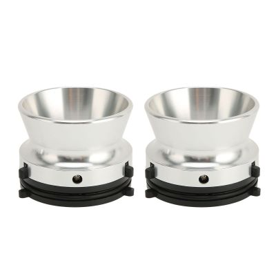 1 Pair Nab Hub Adapters, 10 Inch Opener Universal Loading Device for Studer for for Akai for TEAC, Polished Aluminum Hub Adapter Silver