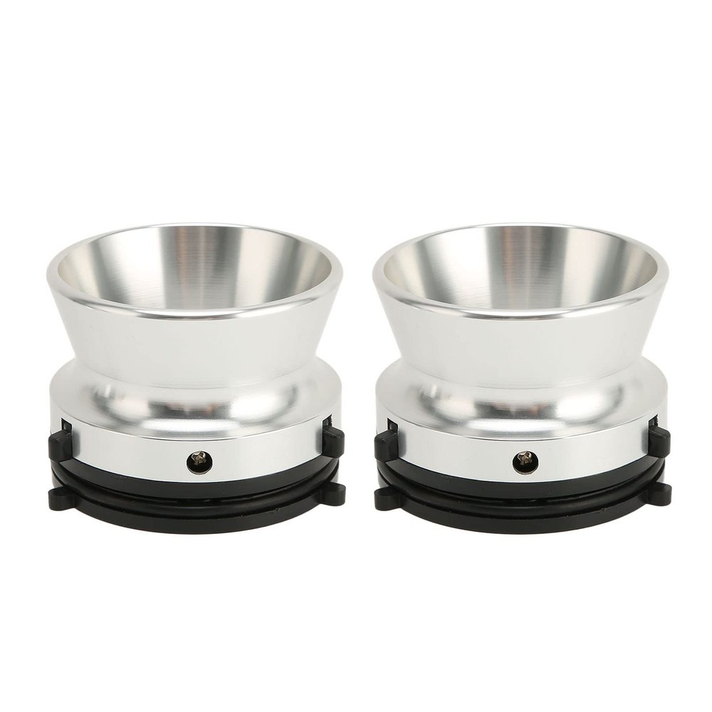 1 Pair Nab Hub Adapters, 10 Inch Opener Universal Loading Device for Studer for for Akai for TEAC, Polished Aluminum Hub Adapter Silver