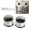 1 Pair Nab Hub Adapters, 10 Inch Opener Universal Loading Device for Studer for for Akai for TEAC, Polished Aluminum Hub Adapter Silver view 3