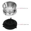1 Pair Nab Hub Adapters, 10 Inch Opener Universal Loading Device for Studer for for Akai for TEAC, Polished Aluminum Hub Adapter Silver view 4