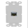 RiteAV 1 Port Cat7 Shielded Ethernet Wall Plate - Rocker [Gray/Gray] view 1