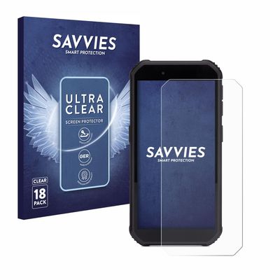 savvies 18-Pack Screen Protection Film compatible with SkyCaddie SX550 Screen Protector Ultra Clear [Scratch Proof, Anti Fingerprint, Ultra Thin]