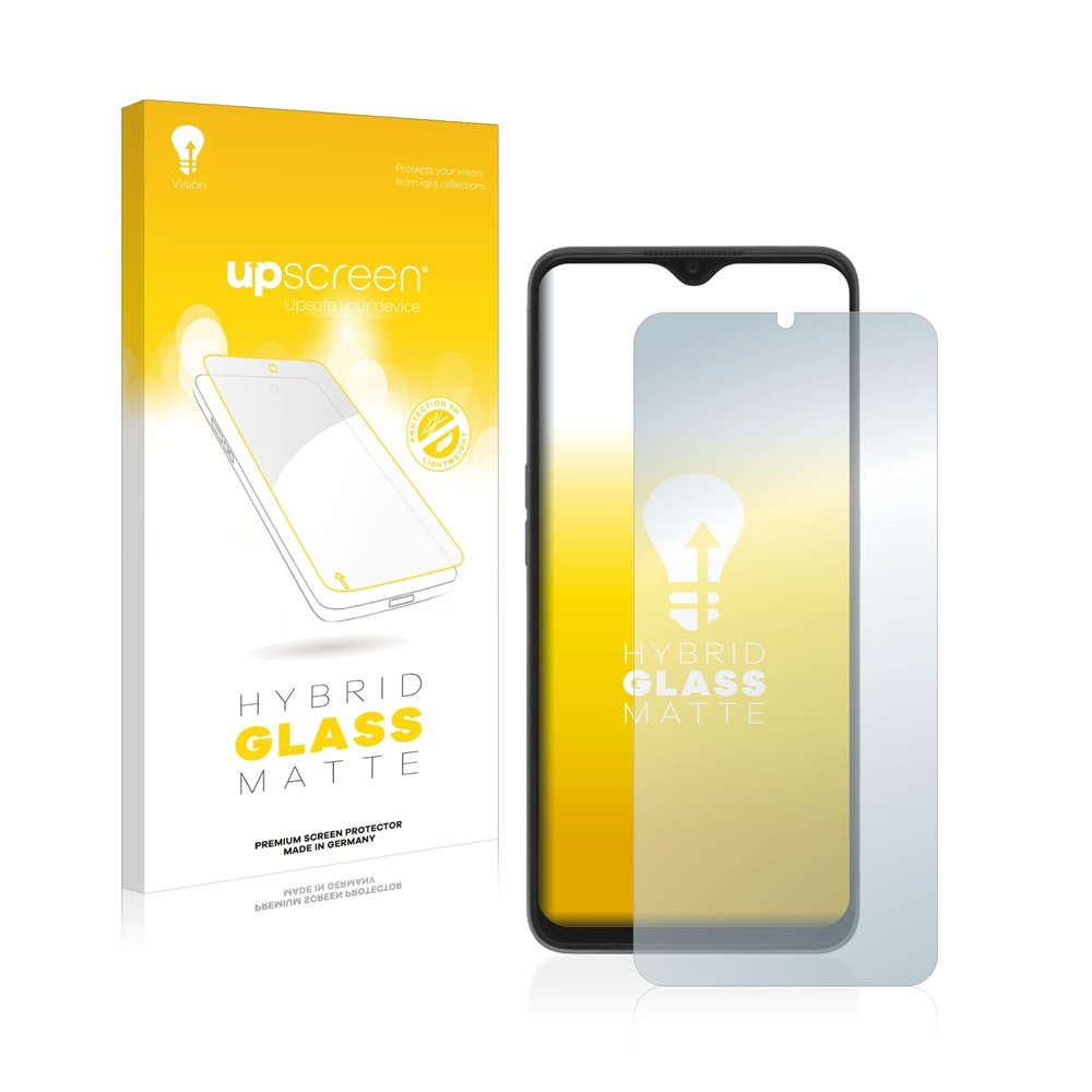 upscreen Matte Screen Protector Glass Film compatible with Oppo A57 4G - Anti-Glare, Anti-Fingerprint, 9H Glass Protection