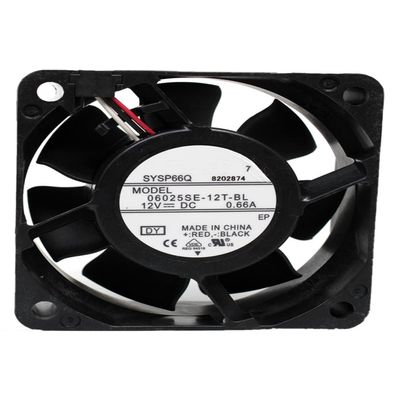 06025SE-12T-BL DC12V 0.66A 6025 6cm 3-Wire Cooling Fan