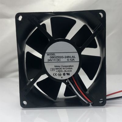 08025SS-24N-AL DC24V 0.12A 8025 8cm 3-Wire Inverter Cooling Fan
