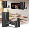 Speaker Wall Mount Bracket Stands, can Left and Right Wobble Adjustment 180, can Lift Adjustment 60, for Home Audio Surround Sound Systems view 2