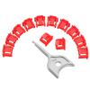 100Pcs RJ45 Port Lock with 5 Keys, Locking RJ45 Port/Dust Blocker,RJ45 Dust Cover Cap Female Port Plugs Protector,Compatible RJ45 Port Devices (Red) view 1